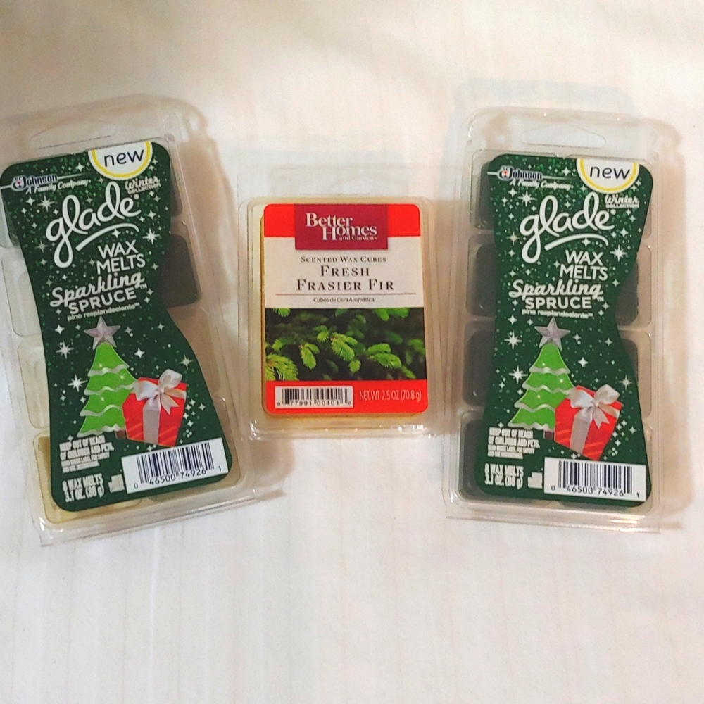 Glade & Better Homes Wax Melts - 2 Scents - Sparkling Spruce & Fresh Frasier Fir